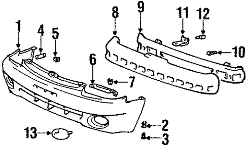 Foto de Absorbedor de impacto de gomaespuma del parachoque para Hyundai Accent 1998 1999  ORIGINAL parte# 86520-22650