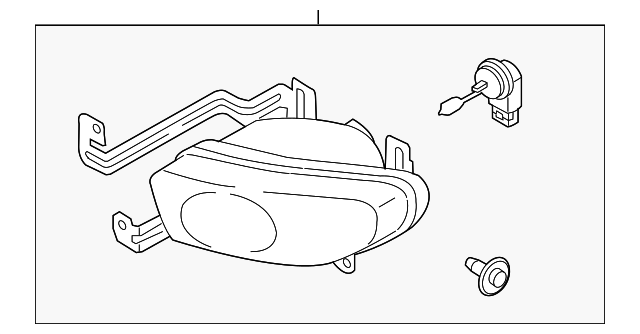 Foto de Conjunto de luz de niebla para Kia Spectra 2002 2003 2004  ORIGINAL parte# 0K2S1-51510