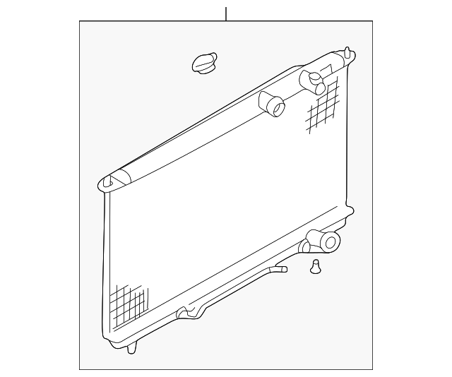 Foto de Montura del radiador para Kia Optima 2001 2002 2003 2004 2005 2006  ORIGINAL parte# 25310-38050