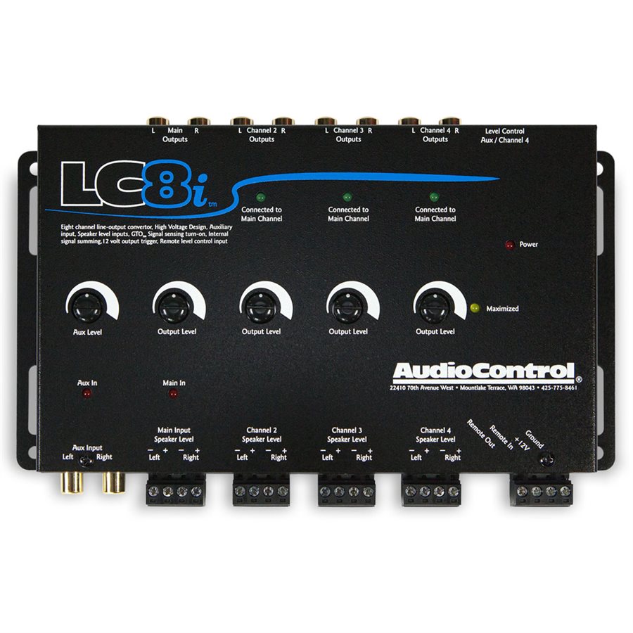 Foto de AudioControl 8 Ch Line Output Converter con entrada auxiliar