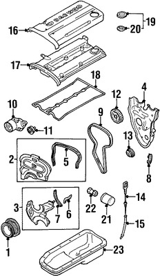Foto de Empaquetaduras Cubierta de Correa del Tiempo Original para Daewoo Lanos 1999 2000 2001 2002 Marca DAEWOO N�mero de Parte 96351628