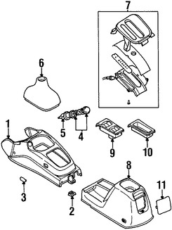 Foto de Panel de la Consola Original para Daewoo Lanos 1999 2000 2001 2002 Marca DAEWOO N�mero de Parte 96239325