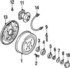 Foto de Maza de la Rueda Original para Daewoo Lanos 1999 2000 2001 2002 Marca DAEWOO N�mero de Parte 96298788