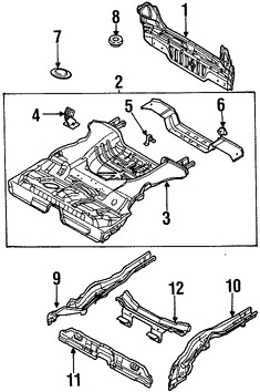 Foto de Panel posterior Original para Daewoo Lanos 1999 2000 2001 2002 Marca DAEWOO N�mero de Parte 96306370
