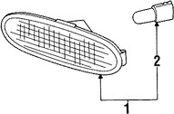 Foto de Luz de marcador lateral Original para Daewoo Leganza 1999 2000 2001 2002 Marca DAEWOO Nmero de Parte 96206652