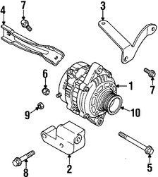 Foto de Tornillo del Alternador Original para Daewoo Leganza Daewoo Nubira Marca DAEWOO Nmero de Parte 94500936