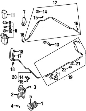 Foto de Manguera Direccion Hidraulica Original para Daewoo Leganza 1999 2000 2001 2002 Marca DAEWOO Nmero de Parte 96263730