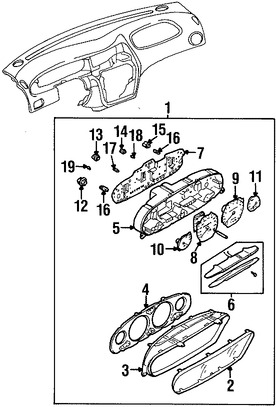 Foto de Bombilla de Panel de Instrumentos Original para Daewoo Leganza 1999 2000 2001 2002 Marca DAEWOO Nmero de Parte 96312805