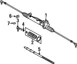 Foto de Terminal de la direcci�n Original para Daewoo Nubira Daewoo Leganza Marca DAEWOO N�mero de Parte 96446586