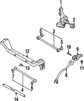 Foto de Buje del Brazo de Control de la Suspensi�n Original para Daewoo Nubira 1999 2000 2001 2002 Marca DAEWOO N�mero de Parte 96300213
