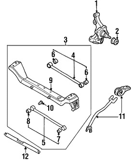 Foto de Buje del Brazo de Control de la Suspensi�n Original para Daewoo Nubira 2000 2001 2002 1999 Marca DAEWOO N�mero de Parte 96308618