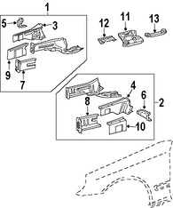 Foto de Bandeja de la bater�a Original para Mercedes-Benz Marca MERCEDES BENZ N�mero de Parte 2036200118