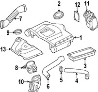 Foto de Empacadura de la carcasa del filtro de Aire Original para Mercedes-Benz Marca MERCEDES BENZ Nmero de Parte 2720940080