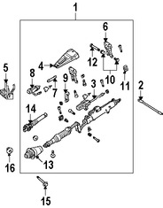 Foto de Card�n de Eje de Columna Direcci�n Original para Mercedes-Benz Marca MERCEDES BENZ N�mero de Parte 2034620478