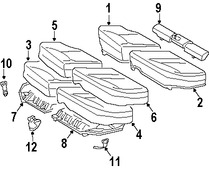 Foto de Cubierta de Asiento Original para Mercedes-Benz C240 Mercedes-Benz C230 Mercedes-Benz C320 Mercedes-Benz C55 AMG Mercedes-Benz C280 Mercedes-Benz C350 Marca MERCEDES BENZ Parte #20392031618J72