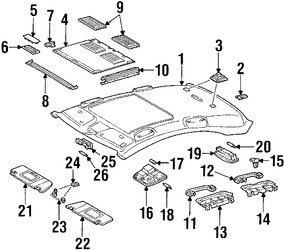 Foto de Parasol / Visera Original para Mercedes-Benz Marca MERCEDES BENZ Nmero de Parte 20381014107D52