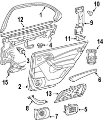 Foto de Protector contra Intemperie Cristal de Puerta Original para Mercedes-Benz Marca MERCEDES BENZ Nmero de Parte 2037351665