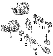 Foto de Sello del Eje Propulsor Original para Mercedes-Benz Marca MERCEDES BENZ Nmero de Parte 2119970146