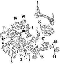 Foto de Bandeja de Piso Original para Mercedes-Benz Marca MERCEDES BENZ Nmero de Parte 2036100861