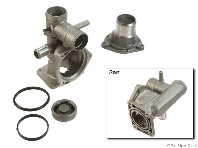 Foto de Carcasa del termostato del refrigerante del motor para Jaguar S-Type 2000 2001 2002 Marca Apa/uro Parts Nmero de Parte W0133-1833043