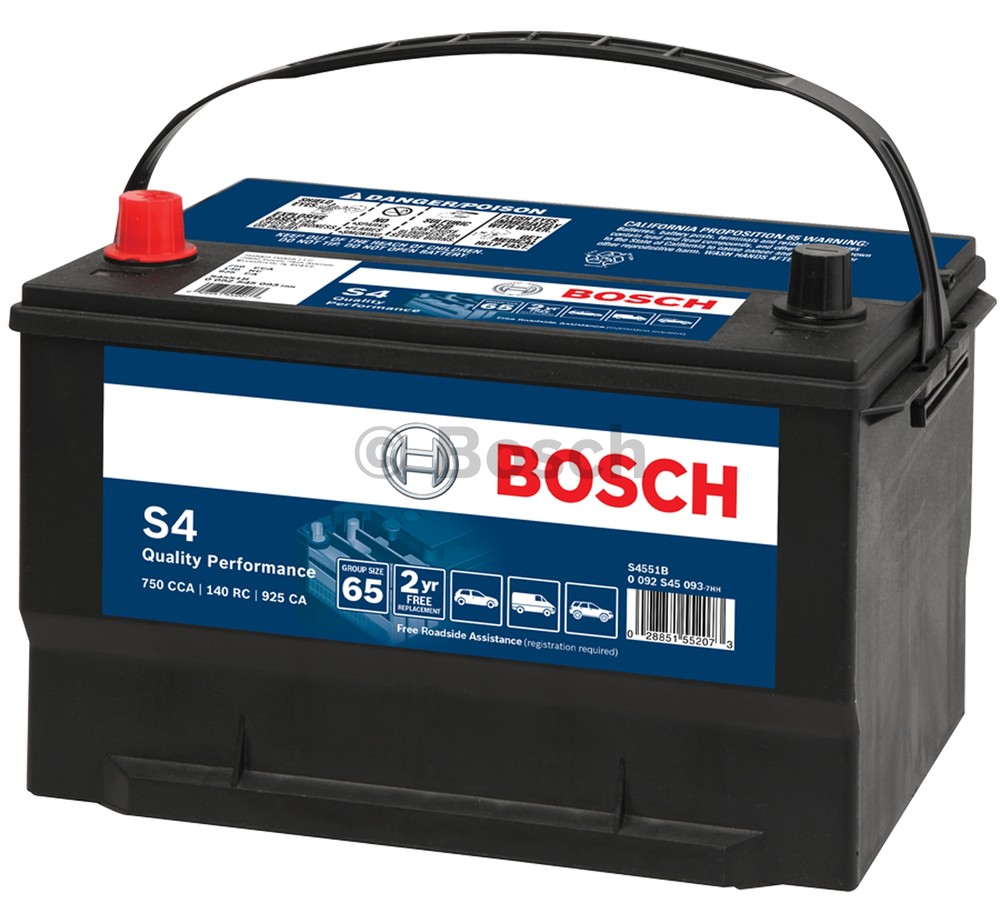 Foto de Bater�a Libre Mantenimiento para Ford Taurus Ford Edge Volkswagen Beetle Volkswagen Jetta Volkswagen Golf Volkswagen Passat Mazda 626 Marca BOSCH Parte #S4-4258R