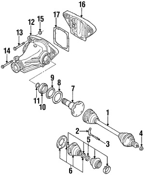 Foto de Eje Propulsor Original para BMW Marca BMW N�mero de Parte 33131428250