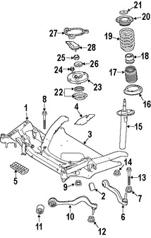 Foto de Soporte / Compacto del motor Original para BMW M5 BMW M6 Marca BMW N�mero de Parte 31112283741