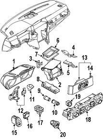Foto de Sensor de Temperatura Intensidad de Luz Original para BMW Marca BMW N�mero de Parte 64116944017