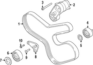 Foto de Rodillo Tensor Original para BMW Marca BMW N�mero de Parte 11287589361
