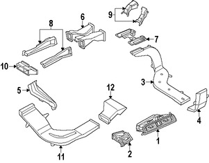 Foto de Ducto de Aire del Panel de Instrumentos Original para BMW Marca BMW N�mero de Parte 64227213300