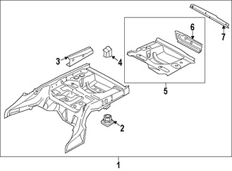 Foto de Bandeja de Piso Original para BMW Marca BMW N�mero de Parte 41117330954