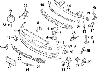 Foto de Perno de cubierta de parachoques Original para BMW Marca BMW N�mero de Parte 07147148437