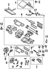 Foto de Mando de la Compuerta Mezcladora Original para BMW Z4 2003 2004 2005 2006 2007 2008 Marca BMW N�mero de Parte 64116936709