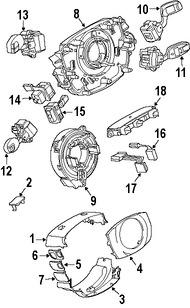 Foto de Interruptor del limpiaparabrisas Original para BMW Marca BMW N�mero de Parte 61316959987