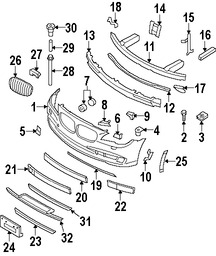 Foto de Tuerca de cubierta de parachoques Original para BMW Marca BMW Nmero de Parte 07147212877