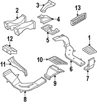 Foto de Ducto de Aire del Panel de Instrumentos Original para BMW Marca BMW N�mero de Parte 64229168935