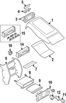 Foto de Consola Central Original para BMW Marca BMW Nmero de Parte 51169171290