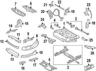 Foto de Interruptor Asiento El�ctrico Original para BMW Marca BMW N�mero de Parte 61319274891