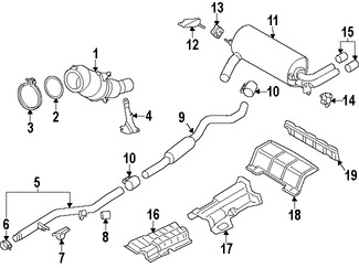 Foto de Tubo de Escape Original para BMW 228i 2014 2015 2016 BMW 228i xDrive 2015 2016 Marca BMW N�mero de Parte 18308606733
