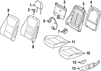 Foto de Cojin de Asiento Original para BMW Marca BMW N�mero de Parte 52107344893