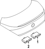 Foto de Conjuto de Antena de GPS Original para BMW 650i BMW M6 Marca BMW N�mero de Parte 65206953212