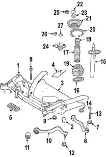 Foto de Soporte / Compacto del motor Original para BMW 645Ci BMW 650i Marca BMW N�mero de Parte 31116782455