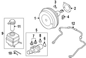 Foto de Reforzador de Frenos Original para BMW M6 Gran Coupe BMW M6 BMW M5 Marca BMW Nmero de Parte 34337846663