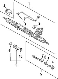 Foto de Terminal de Direcci�n Original para BMW X3 Marca BMW N�mero de Parte 32303418202