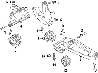 Foto de Montura de Transmisi�n Autom�tica Original para BMW Marca BMW N�mero de Parte 22316786566