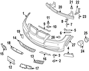 Foto de Sensor de ayuda para Estacionar Original para BMW 328i BMW 335i BMW 328i xDrive BMW 335i xDrive BMW 335d BMW Z4 Marca BMW N�mero de Parte 66207844600