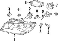 Foto de Portabombilla del Faro Original para BMW Marca BMW N�mero de Parte 63117159571