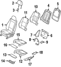 Foto de Asiento Original para BMW 328i 2008 BMW 335i 2008 BMW 328xi 2008 BMW 335xi 2008 BMW M3 2008 Marca BMW N�mero de Parte 52100033978