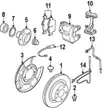 Foto de Sensor de Velocidad Freno ABS Original para BMW Marca BMW Nmero de Parte 34526870077