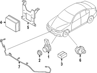 Foto de Sensor de ayuda para Estacionar Original para BMW Marca BMW N�mero de Parte 66209261624